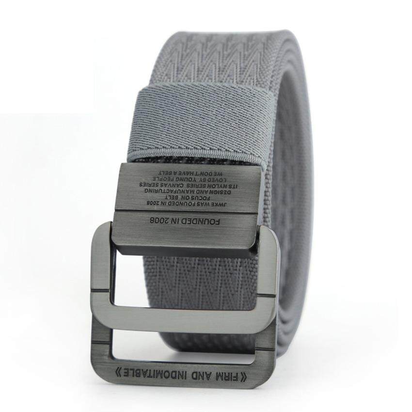 Military Equipment Tactical Belt Man Double Ring Buckle Thicken Canvas Belts for Men Waistband