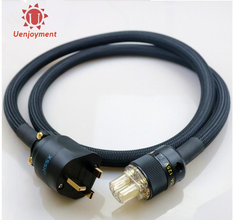 【Stock in SG】FURUTECH Audio Power Cable Original Hi-End Hifi YIVO HIFI Amplifier OFC Pure Copper MK UK IEC AC Female Male Gold Plated Audio Power Cord Cable UK MK IEC AC Plug Wire