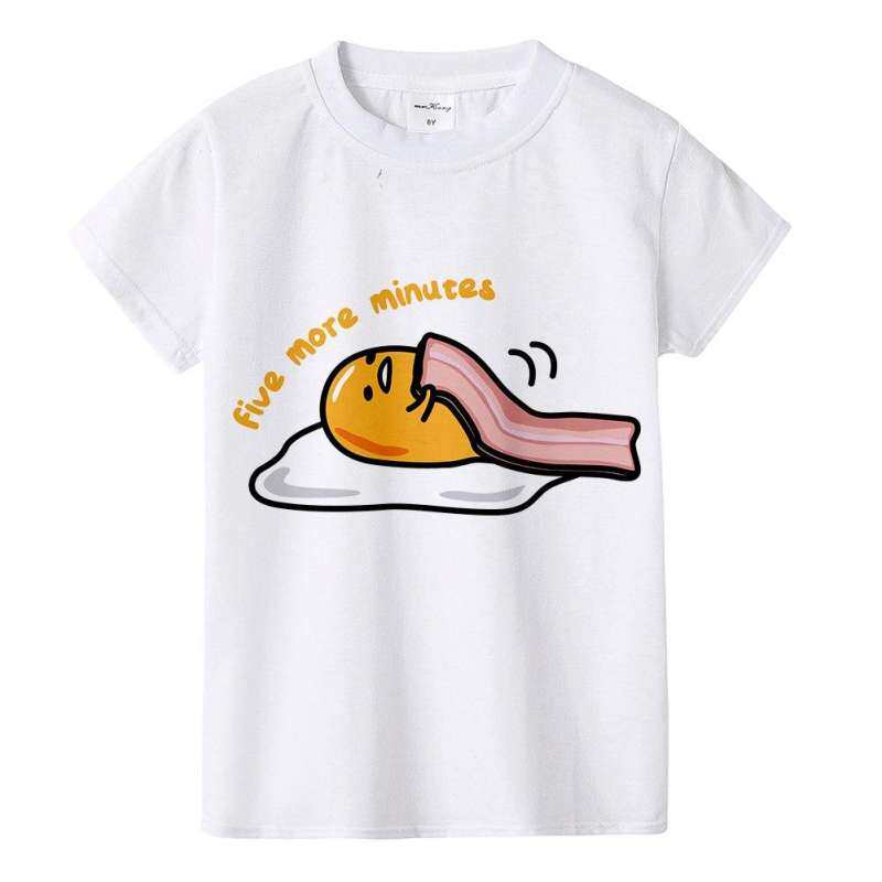 Sushi Gudetama Lazy Egg Kawaii Kid T Shirt Gudetama Funny Print Children T-shirt Baby Boys Girls Summer Tshirt Cute Clothes Baby