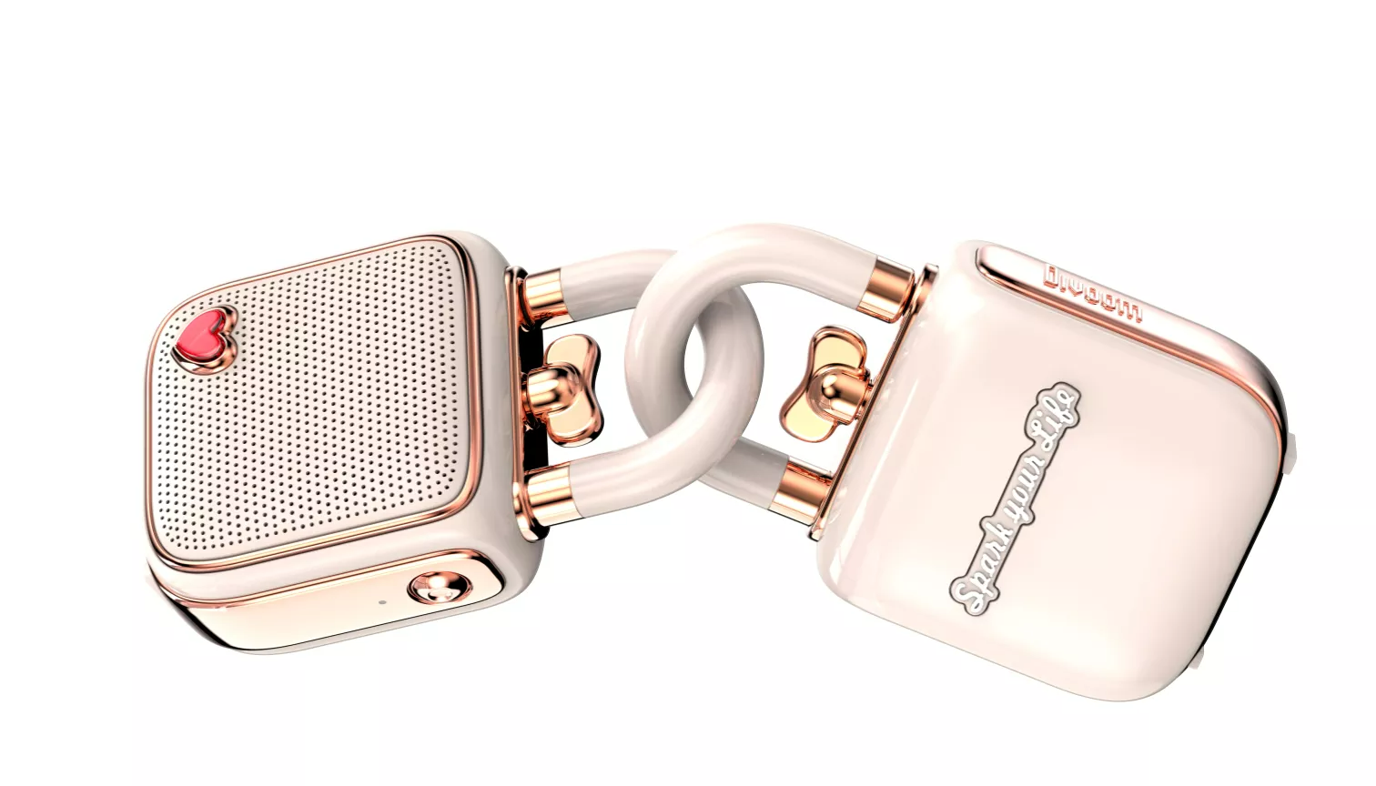 Divoom D-LoveLock Mini Portable Speaker with TWS Stereo Pairing-Pink
