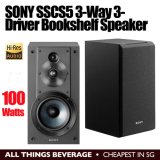 Sony SSCS5 3-Way 3-Driver Bookshelf Speaker System - 1 Day EXPRESS Delivery