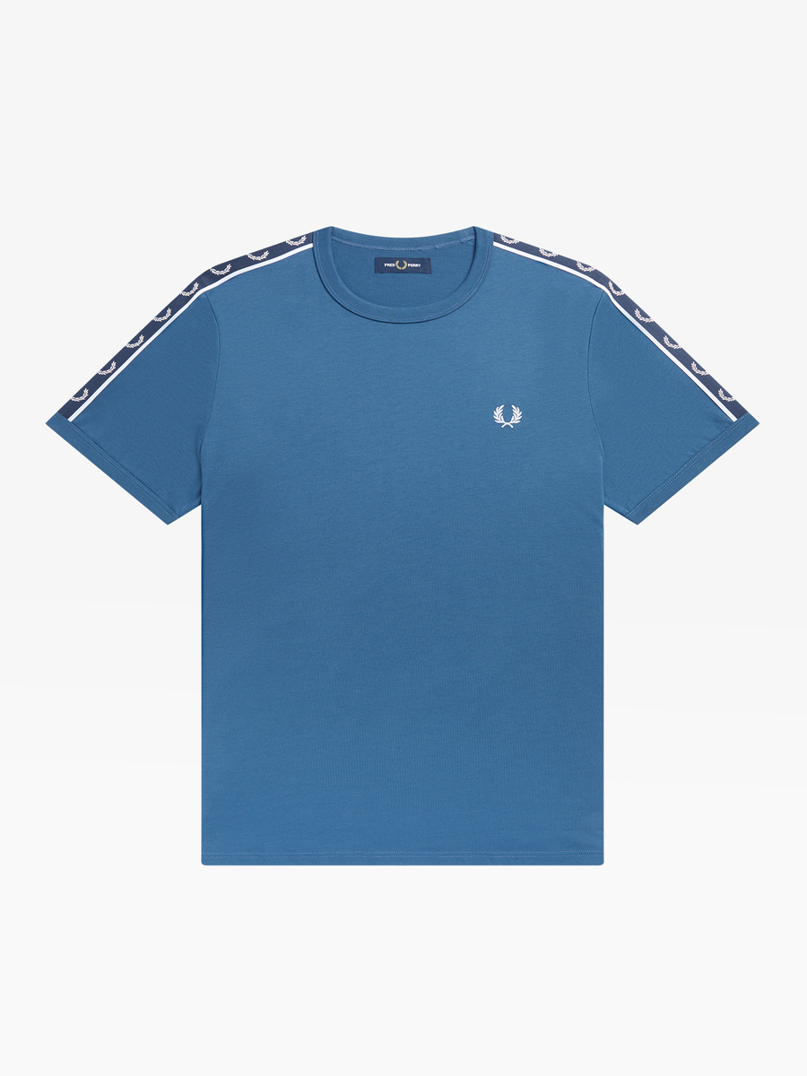 Fred Perry M4613 Contrast Tape Ringer T-Shirt (Midnight Blue)