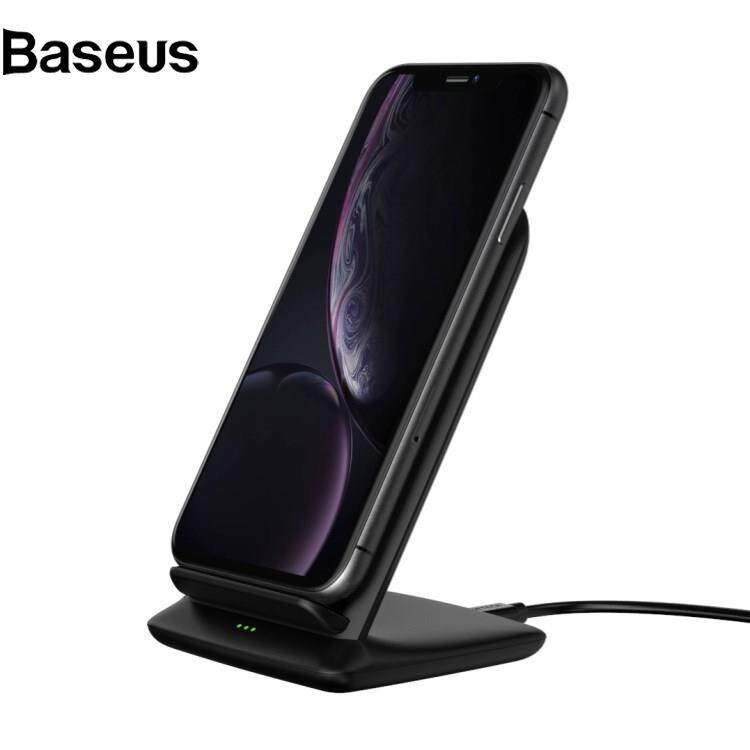 Baseus CHOETECH T555-S 10W Fast Charging Station Dock Double Coil Wireless Charger Stand