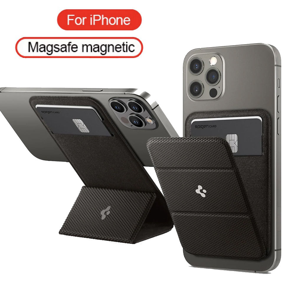 Spigen MagSafe Card Holder Phone Stand Smart Fold Magnetic Wallet For iPhone 13 Series and iPhone 12 Series