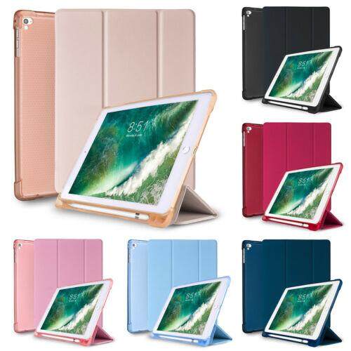For iPad 6th Gen 9.7 2018 5th Generation 2017 Case Air 1 Air 2 Pro 9.7 with Built-in Apple Pencil Holder Smart Cover Shockproof Smart Cover Flip Stand Cover Tablet Shell Smart Case