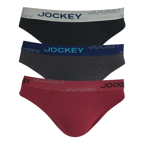 JOCKEY®  3PCS MEN BRIEFS | 95% COTTON 5% ELASTANE | BASIC | HIPSTER #958471
