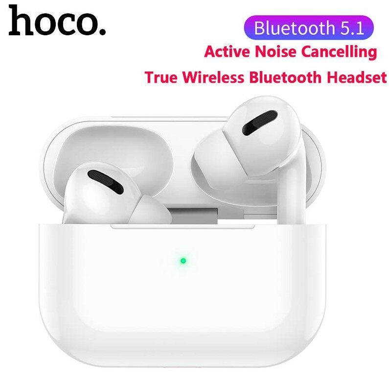 HOCO EW05 Plus Active Noise Cancelling True Wireless headphones Bluetooth headset With Microphone Touch Control HD Stereo Sports In-ear headphones ANC Noise  Reduction For iOS Android Xiaomi Huawei Op