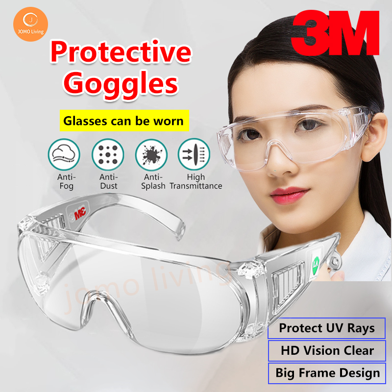 ✅SG Ready Stocks✅ 3M Safety Professional Goggles Eyewear UV Protection Eye Wear Face shield face mask
