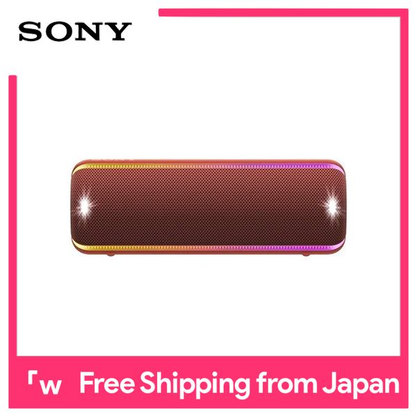 Sony SONY Wireless Portable Speaker SRS-XB32: Waterproof / Dustproof / Rustproof / Bluetooth / Heavy bass model Up to 24 hours continuous playback 2019 model Red SRS-XB32 R