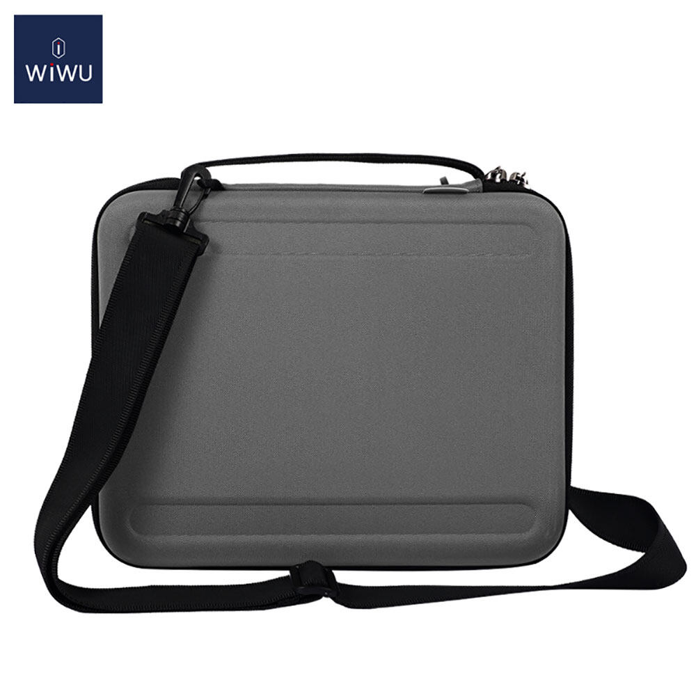 WIWU Hard Portable Case for iPad up to 12.9 inch Protective Sleeve with Accessories Pocket, Carrying Storage Bag for iPad Magic Keyboard with Detachable Strap