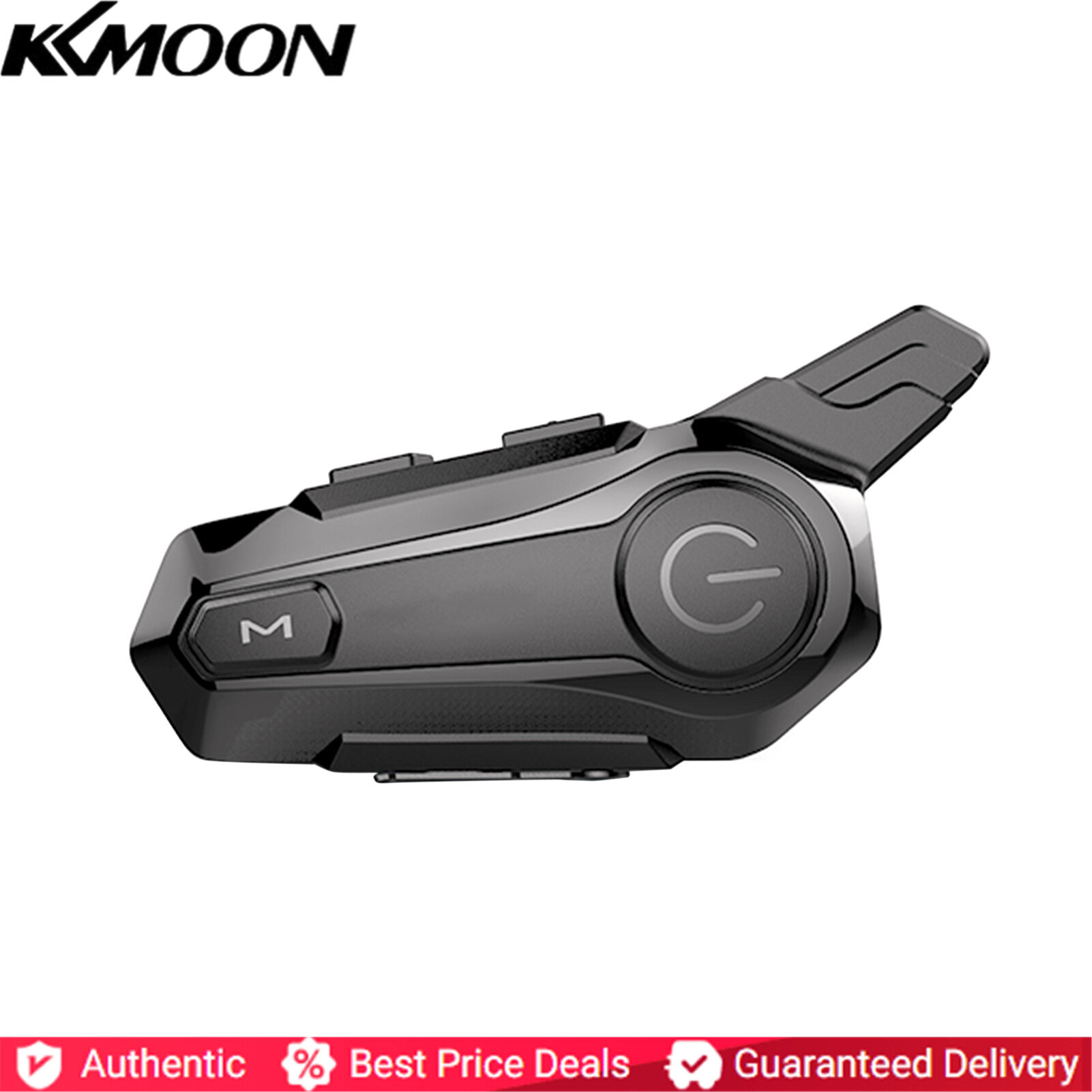 [In Stock]Motorcycle BT Intercom with FM Radio Helmet BT Headset Waterproof Universal Communication System for ATV Dirt Bike Motorcycle