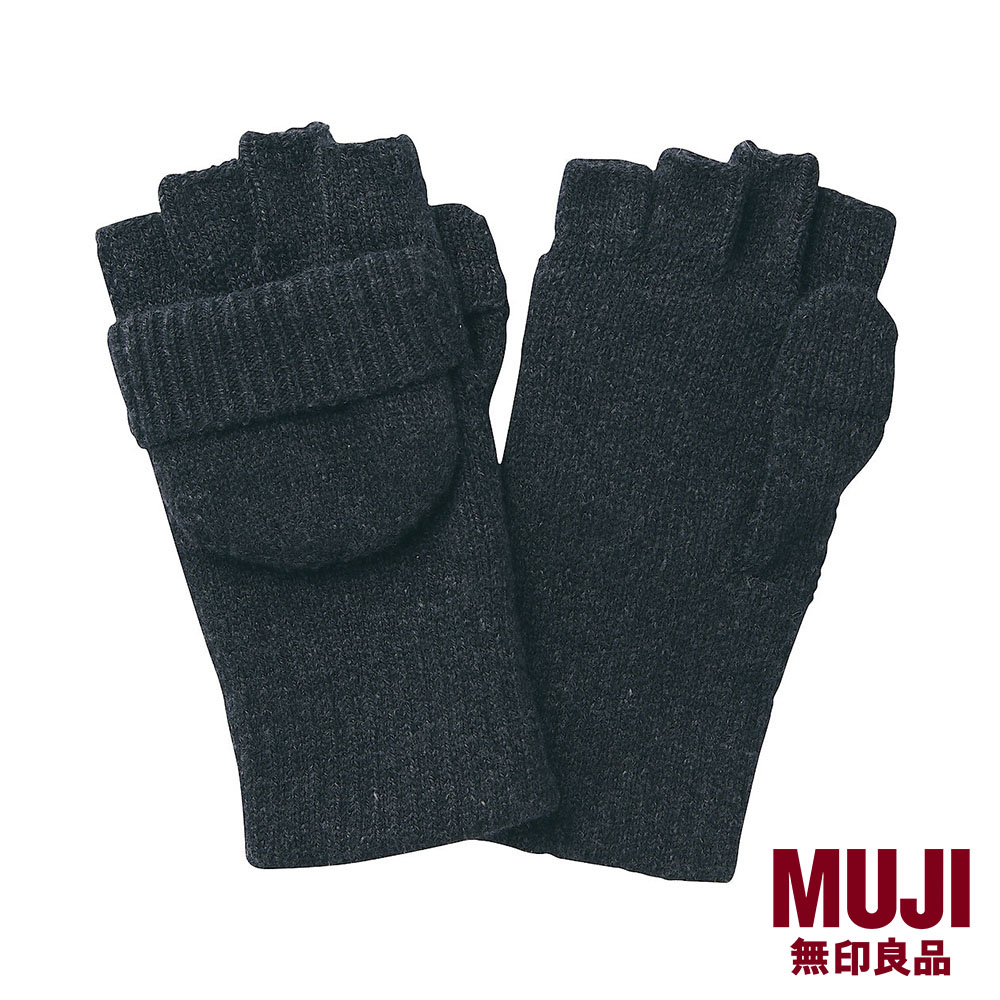 MUJI Wool Blend Fingerless gloves