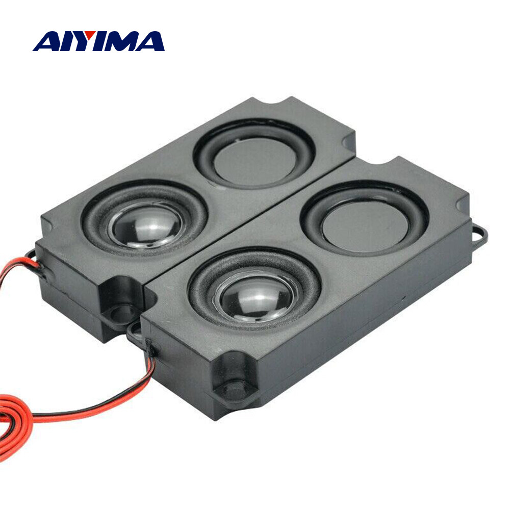 AIYIMA 2Pcs 8 Ohm 5W Audio Portable Speakers 10045 LED TV Speaker Double Diaphragm Bass Computer Speaker DIY For Home Theater