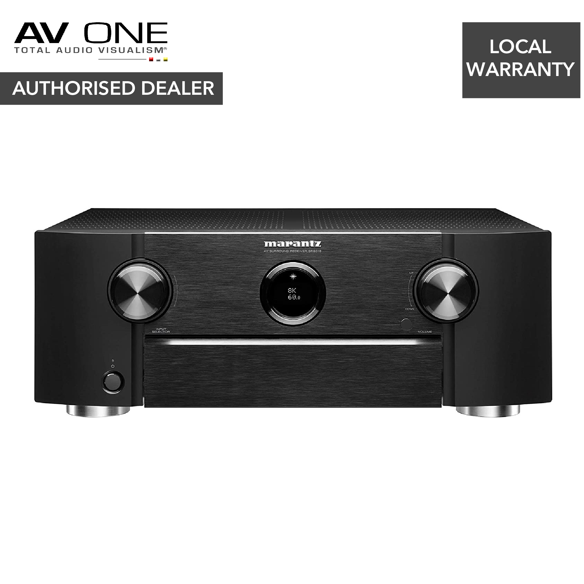 Marantz SR6015 9.2 Ch. 8K AV Receiver w/ HEOS Built-in & Voice Control - AV One Authorized Dealer/Official Product/Warranty