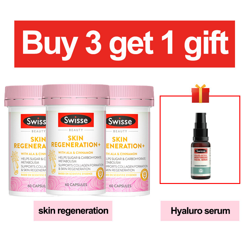 【Buy 3 get 1 free gift 】 Swisse Skin Regeneration  60 Cap(Exp:2024)