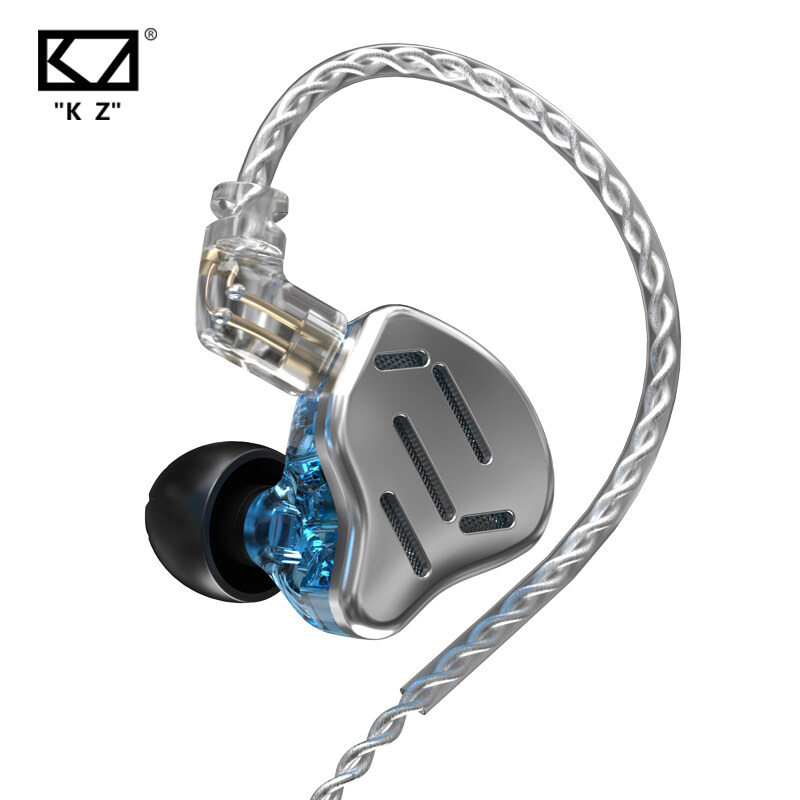 KZ ZAX 7 BA + 1DD Hybrid technology game HIFI Bass Earbuds In-Ear Monitor Noise Cancelling Sport Earphones Voice EDM DJ pure music multi-function