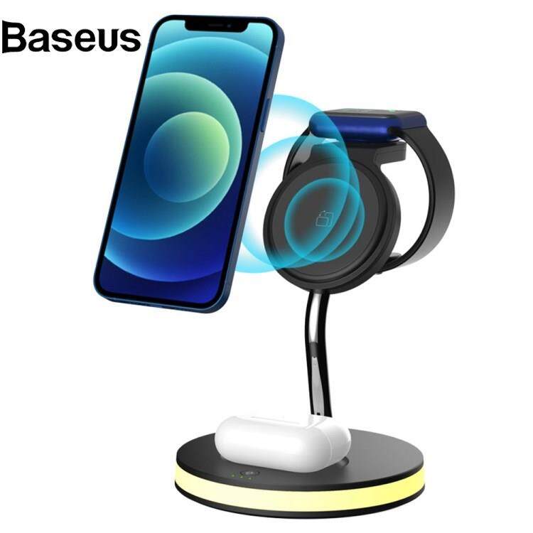 Baseus F17 4-in-1 15W Max Multi-Function Wireless Charger with Night Light Magnetic Wireless Charging Stand