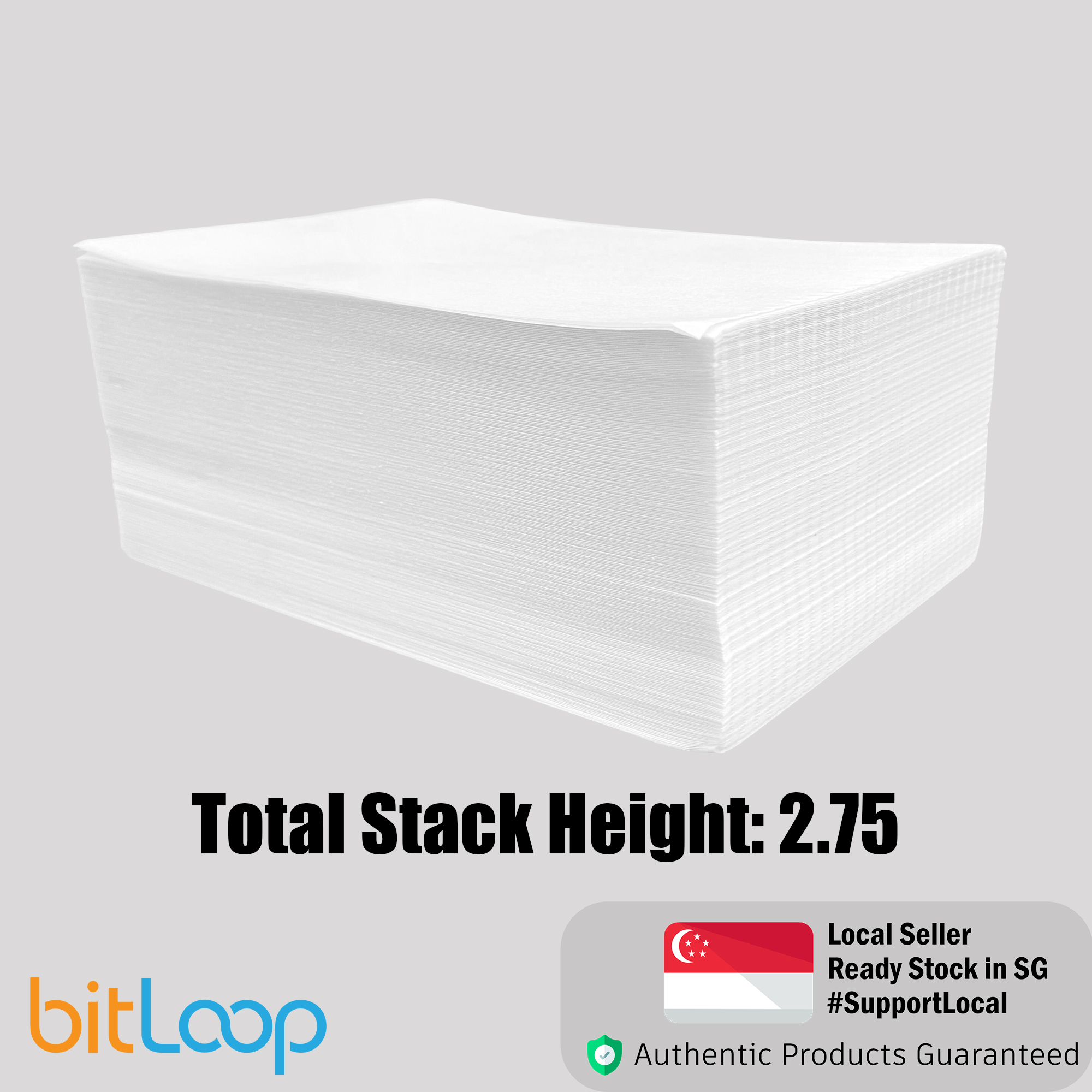 Direct Thermal Labels - STACK - 500 labels - 4in x 6in - 100mm x 150mm - Perforated - White Color - High Quality - Perfect for E-Commerce Sellers - Shipping Labels - Works with all courier company lab