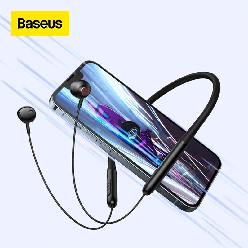 Baseus Bowie P1 Neck Wireless Bluetooth 5.2 Earphones Sports Running Headset Waterproof Sport Earbuds, 25h Battery Life