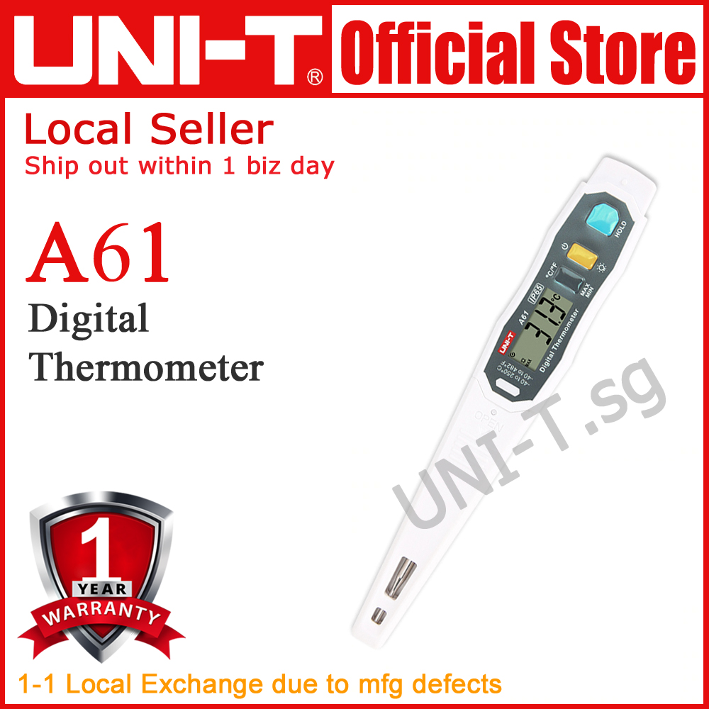 UNI-T A61 Digital Thermometer (cooking, refrigeration & food thermometer)