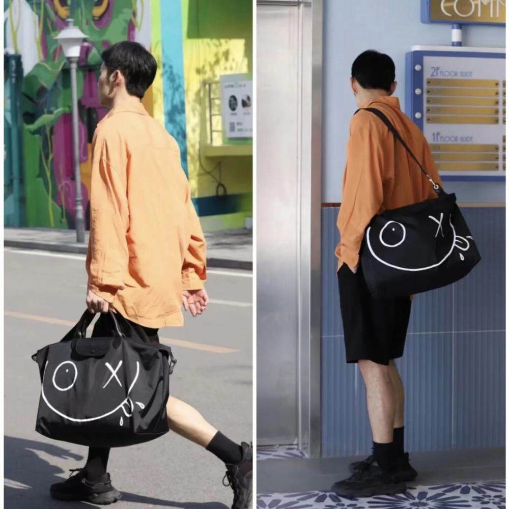 Longchamp Smiling face Luggage bag.size:45x35x25cm