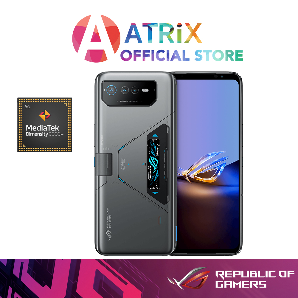 [SameDayDelivery|FreeCooler] ROG Phone 6D Ultimate | Space Gray | MediaTek Dimensity 9000+ | Mali-G710 | 6.78" (2448 x 1080) 165Hz AMOLED | 16GB LPDDR5 | 512GB Storage | Android 12