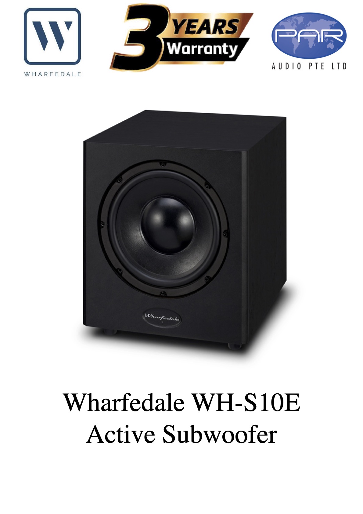 WHARFEDALE WH-S10E (BLACK), ACTOVE SUBWOOFER