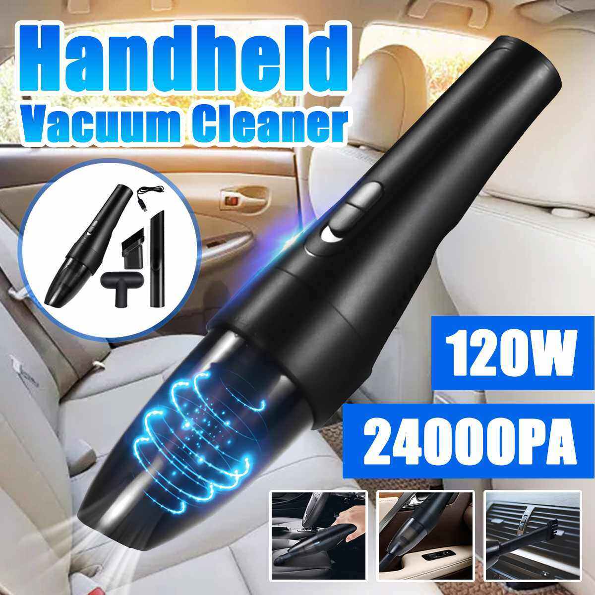 24000PA Car Vacuum Cleaner 4000Pa Wireless Vacuum for Car Home Cleaning Portable Handheld Auto Vacuum Cleaner