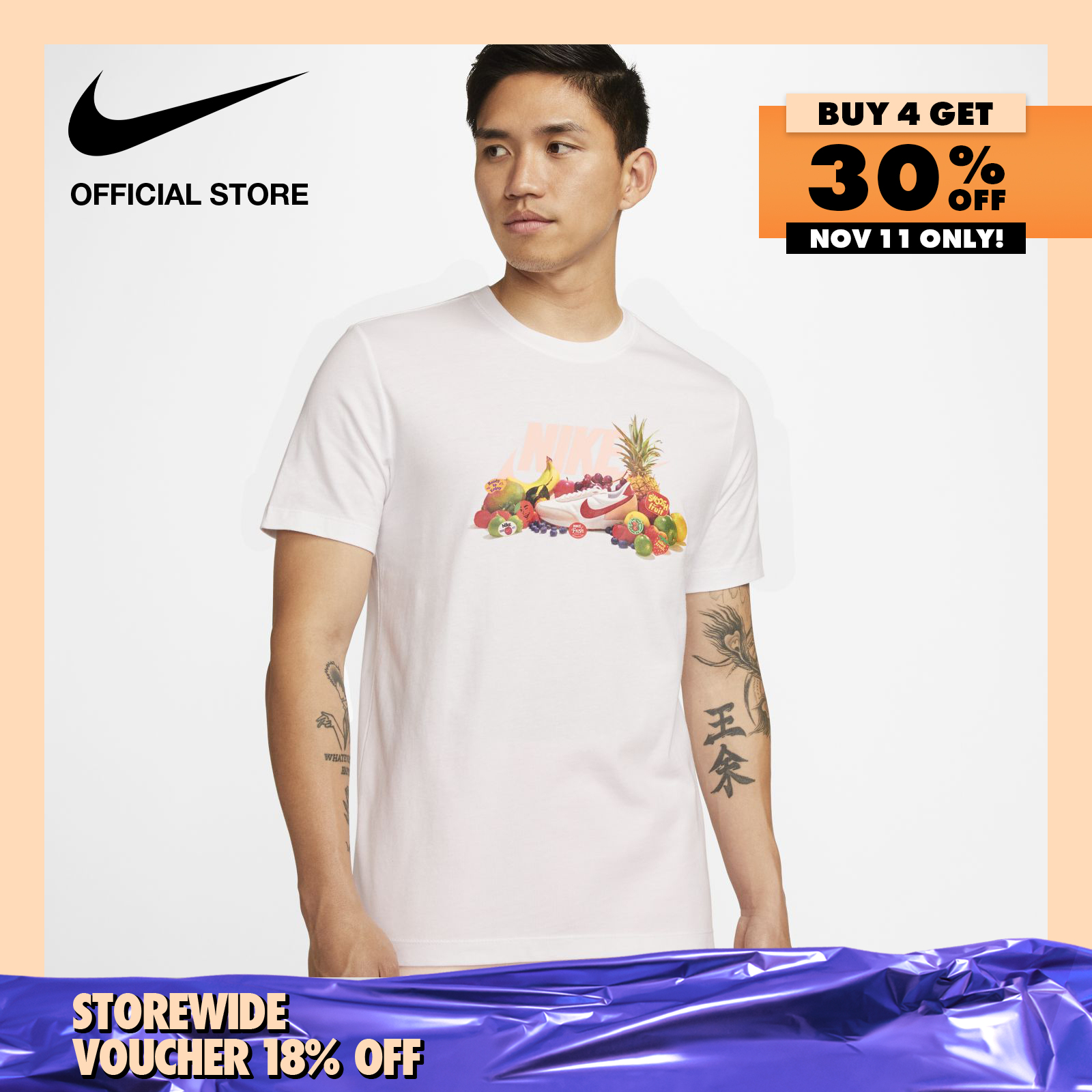 Nike Men's Sportswear SO 3 T-Shirt - White