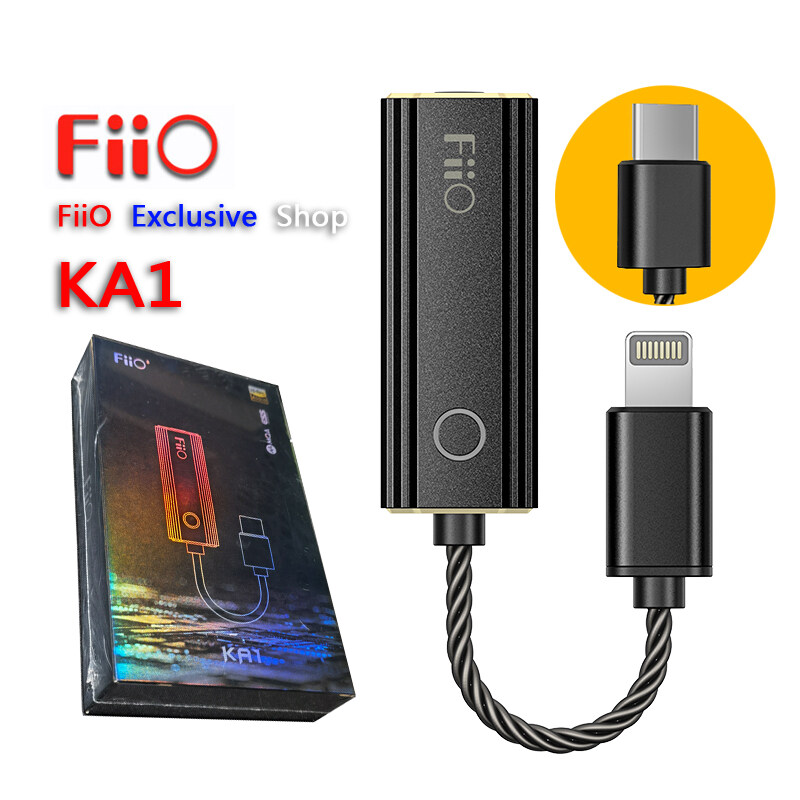 FiiO KA1 MQA TypeC To 3.5mm Dongle USB DAC DSD512 Headphone Amplifier HIFI Cable Adapter for Android IOS Win10