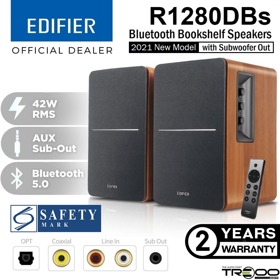 [Official] Edifier R1280DBs Wireless Bluetooth Desktop Bookshelf Speakers