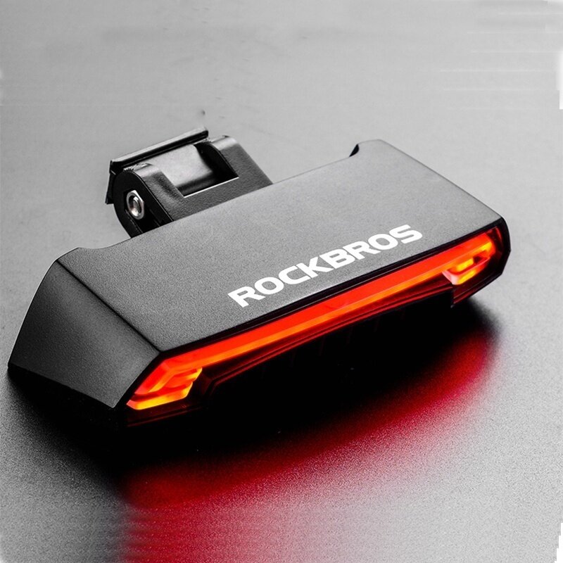 【SG Delivery】ROCKBROS Bike Bicycle Seatpost Tail Light Wireless IPX4 Waterproof MTB Safety Warning Bike Intelligent Remote Control Rear Light