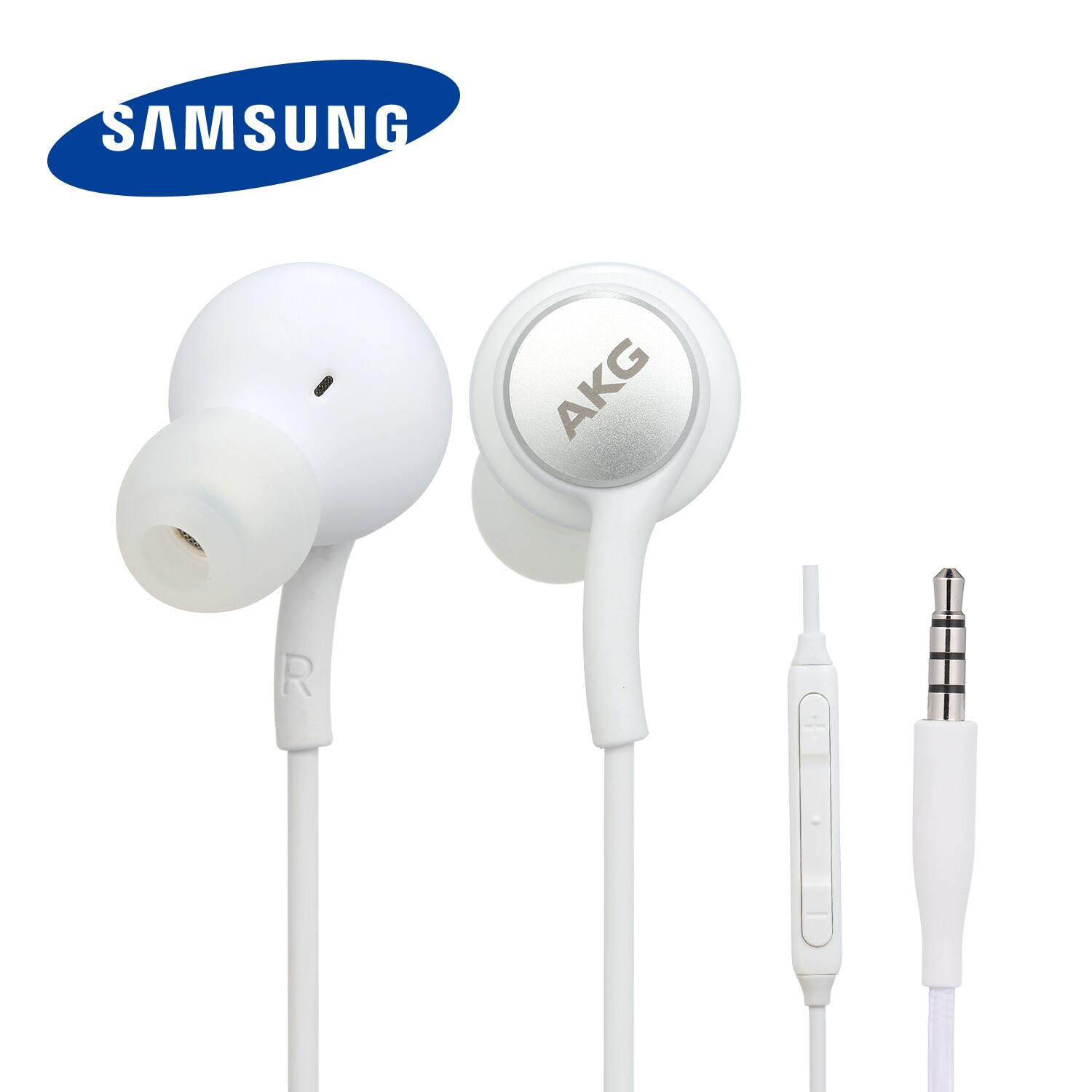 Samsung AKG 3.5mm Wired Music Earphones / Stereo Sport Headphones Smart Phone Gaming Headset Earphone In-line Control Handsfree with Mic For ios iPhone and Android Huawei/Xiaomi/oppo/vivo/Samsung