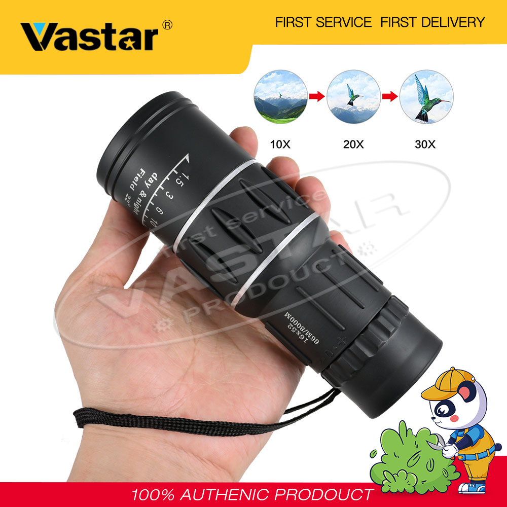 Vastar 16X52 High Over Monocular Telescope 98 / 8000M Plastic Binoculars Outdoor Sports Telescope Night Vision Telescope For Camping