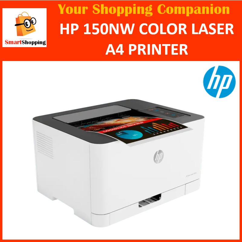 HP Color Laser 150NW A4 Color Laser Printer Perfect for home printer USB, Ethernet, Wi-Fi 1 Year Onsite Exchange