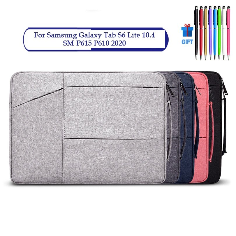 Laptop Sleeve Bag For Samsung Galaxy Tab S6 Lite 10.4 SM-P615 P610 2020 Waterproof Notebook Zipper Handbag Case
