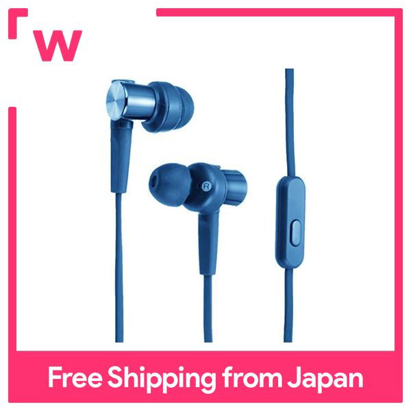 Sony earphones bass model MDR-XB55AP: with Canal-type remote control, microphone Blue MDR-XB55AP L