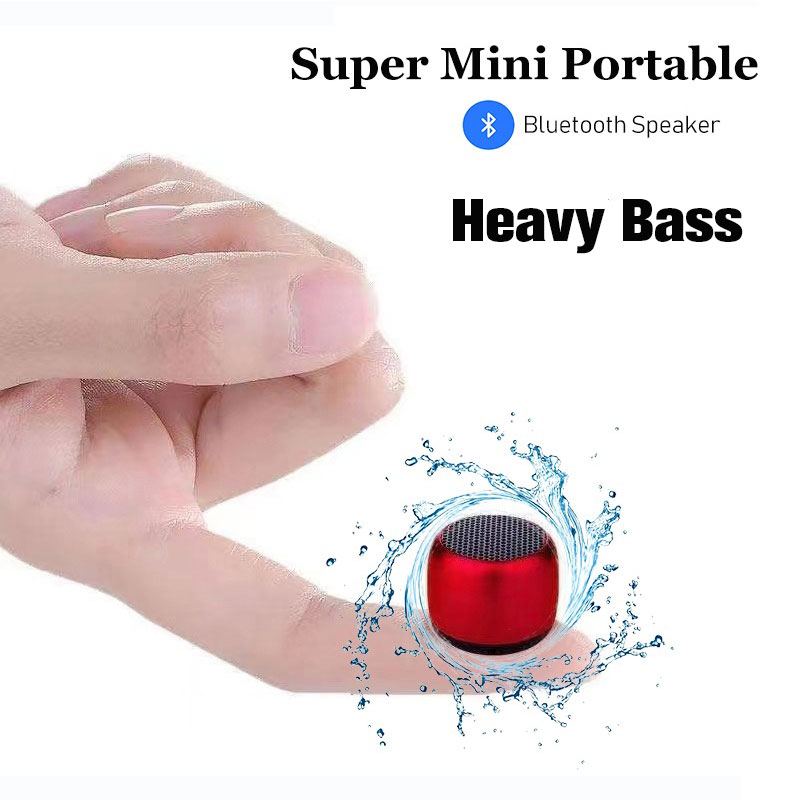 Bluetooth Speaker with Microphone Wireless Travel Color 6 Audio Outdoor Tiny Size Mini Speakers Smart Subwoofer