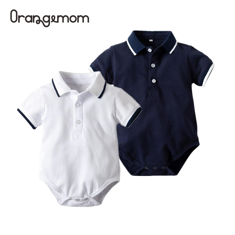 Summer Cotton Polo Shirt Fastener Baby Boy Suit,1PCS Babys Romper For Newborns From 0-3 Years Old Casual Comfortable Bodysuit