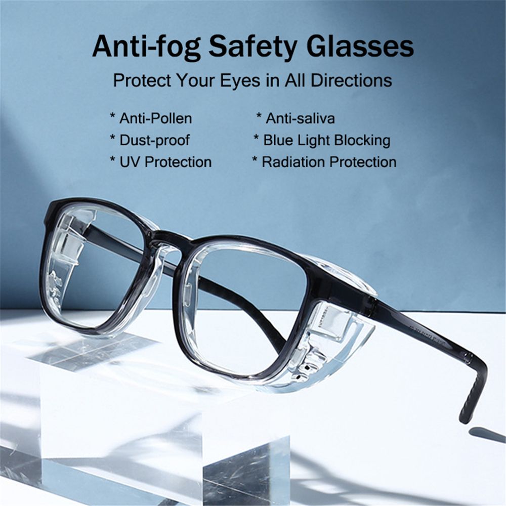 SHIRUI UV400 Protection Eye Protection Glasses Protective Glasses Anti-saliva Safety Glasses Anti-fog Anti Pollen Goggles Blue Light Blocking Glasses