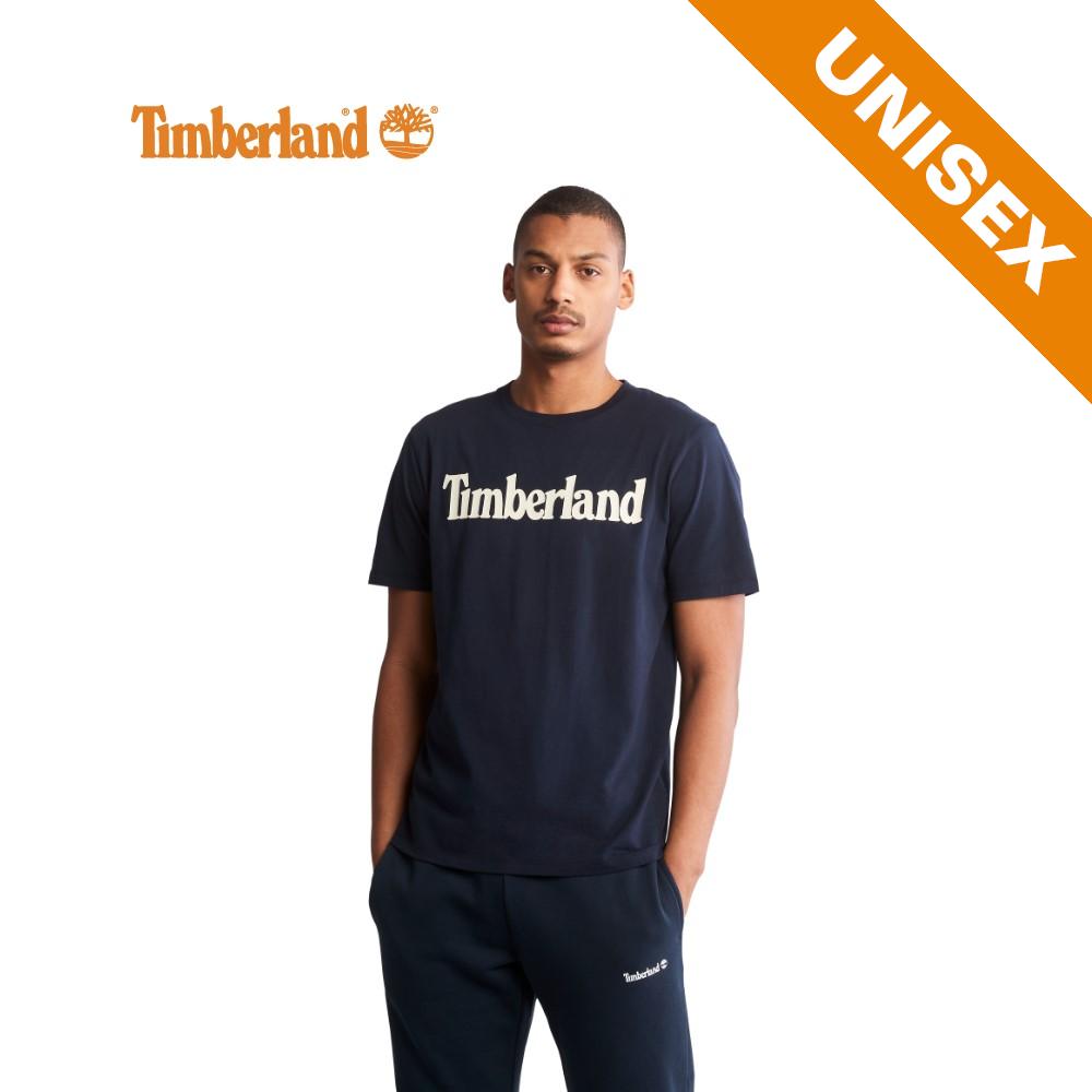 Timberland All Gender Linear-Logo T-Shirt Dark Sapphire