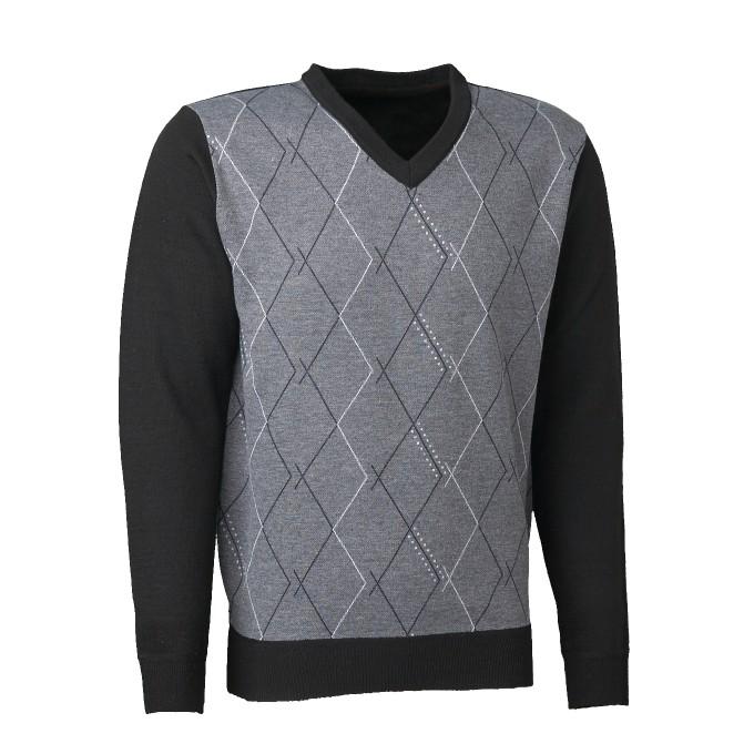 Universal Traveller Men Basic Pringle V-Neck Knitted Sweater - KS8039