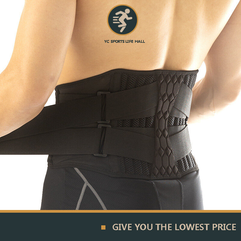 Lumbar Waist Support Belt Strong Lower Back Brace Support Corset Belt Waist Trainer Sweat Slim Belt for Sports Pain Relief New