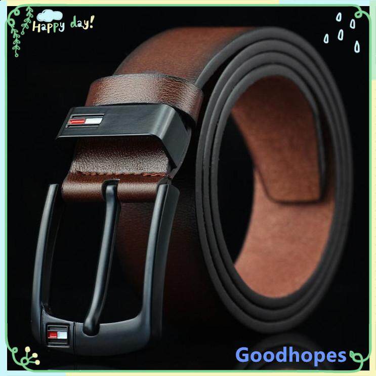 STM Alloy Pin Buckle Belt For Men Business Men casual genuine leather Belt Fancy Vintage Jean Cintos Belts classice strap