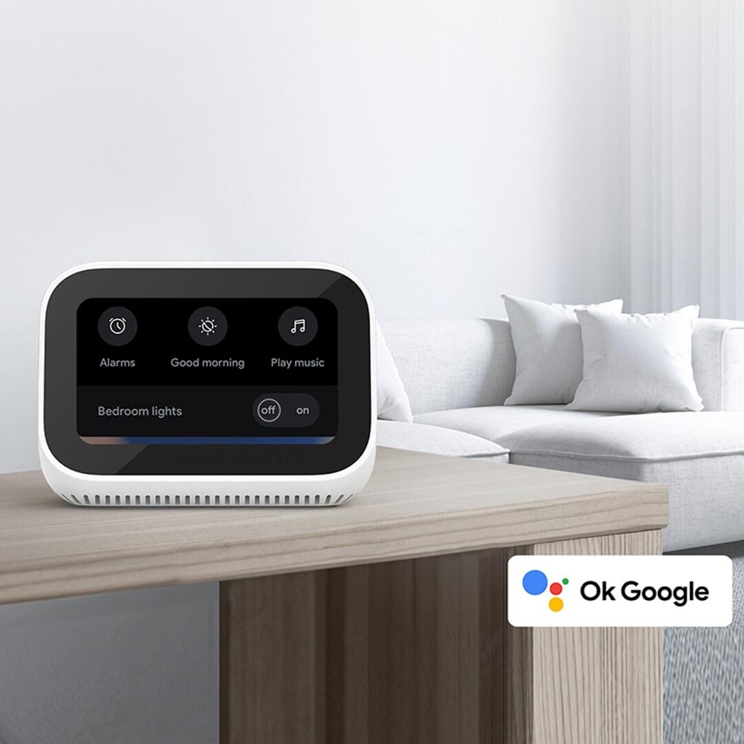 For Mi Smart Clock 3.97 Inch Display Google Music Portable Bluetooth Touch Screen Speaker Control Smart Home Devices