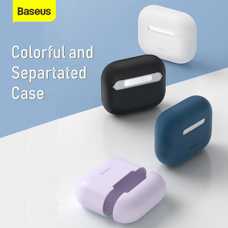 Baseus Super Thin Silica Gel Case For Pods 2021 Wireless Bluetooth Earphone Case for Apple Airpods Headphone Protector Accessories Cover