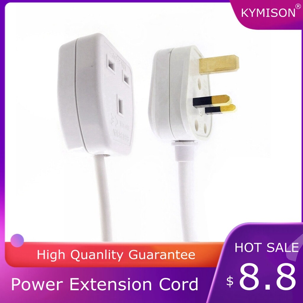 UK Male to Female Extension Cable, UK ASTA BS1363 Rewirable Fuse Plug Power Cord, HongKong Singapore Malaysia Electrical Cable, 30cm/60cm/100cm/180cm/300cm/500cm/10m