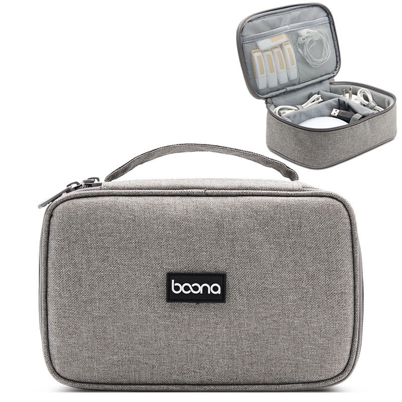 BOONA Electronics Organizer, Electronic Accessories Cable Organizer Bag, Travel Cable Storage Bag for Cables, Laptop Charger, Mouse, USB Flash Drive Case Niimbot B21 Niimbot B3S Label Printer Bag