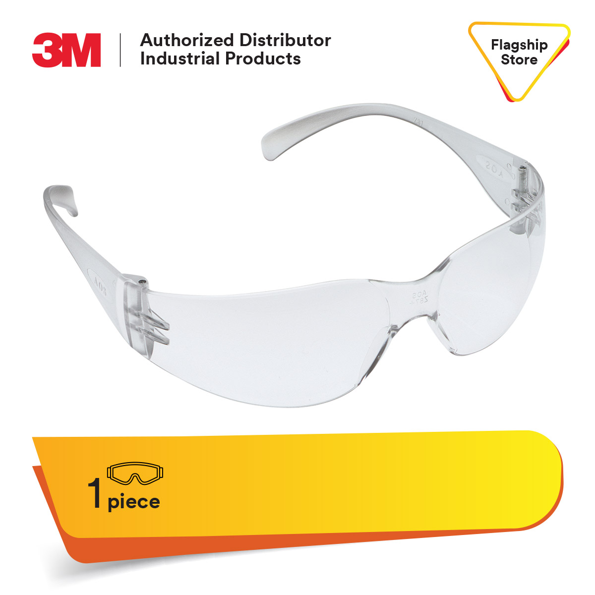 3M™ Virtua™ Protective Eyewear, Clear Anti-Fog Lens, Clear Temple, 11329