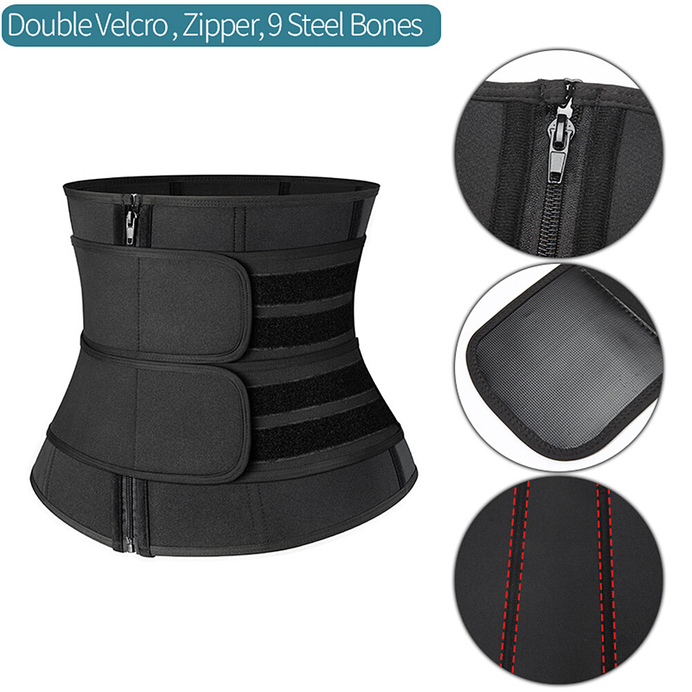 [CINDIRY] Waist Trainer Cincher Neoprene Shapewear Women Slimming Strap Belly Shaper Tummy Control Workout Trimmer Belt Corset